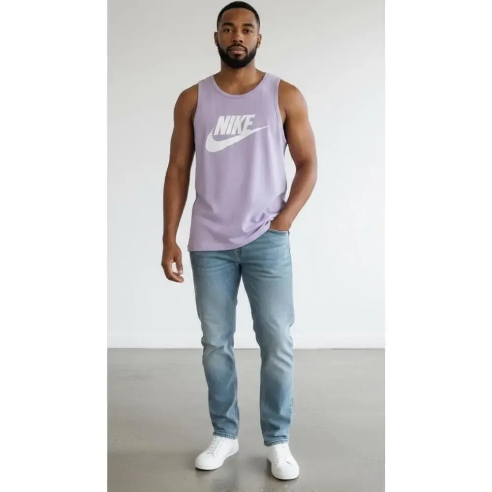 $30 Nike Sportswear Futura Icon Tank Top Gym Mens Size M Logo Hydrangeas